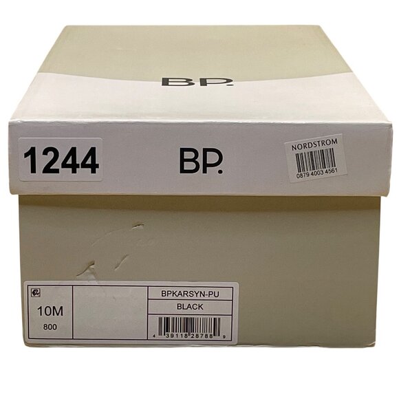 BP. Women’s Black PU Open Toe Strappy Karsyn Heeled Sandals Size 10M-New - Picture 9 of 9